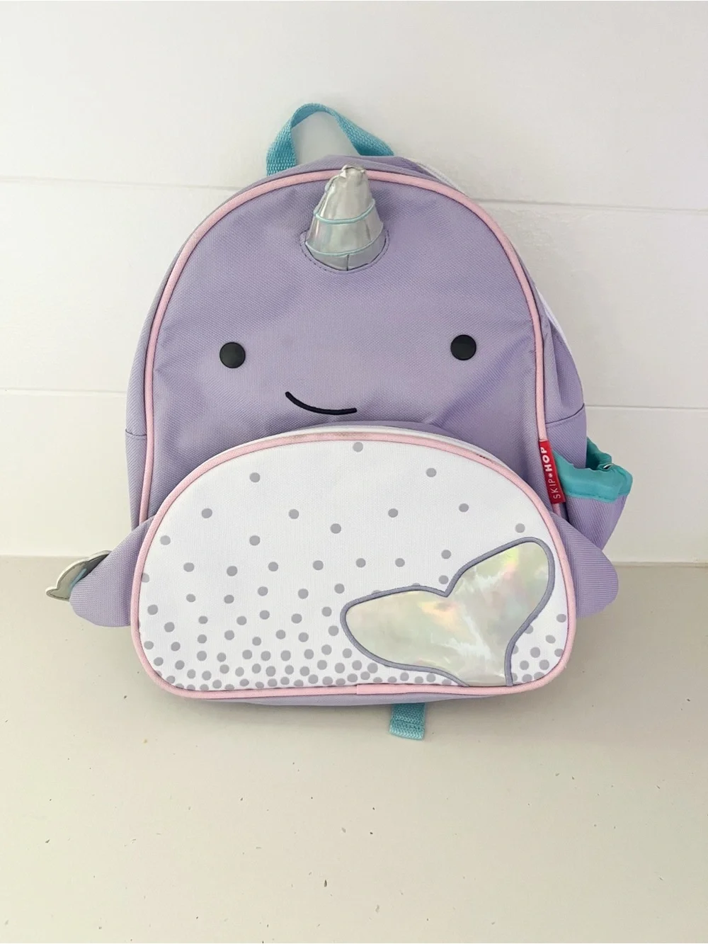 Skip Hop Narwhal Toddler Backpack Purple Preschool Book Bag Kids